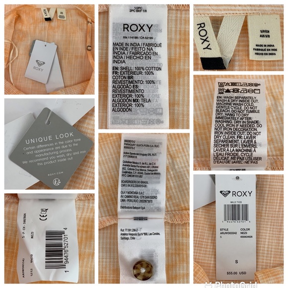 Roxy NWT Apricot Ice Wild Ties Midi Slip Dress, Small - Picture 16 of 16